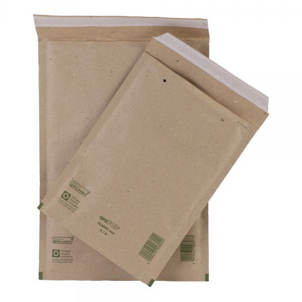 aroFOL Classic Eco Grass Paper Padded Envelopes - Size 7 - 230mm x 340mm