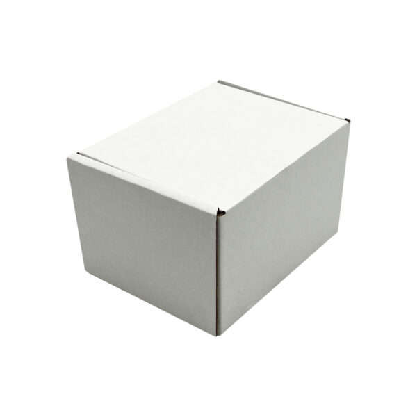 125 x 100 x 80mm White Postal Boxes With Closed Lid