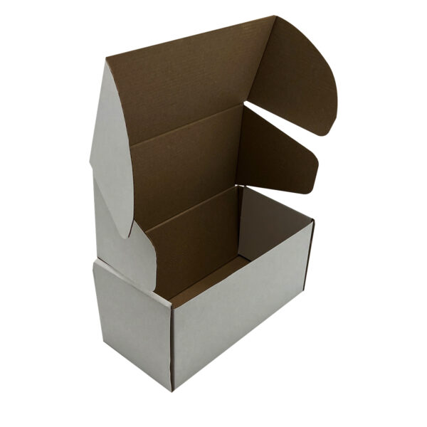 200 x 100 x 100mm White Postal Boxes With Open Lid